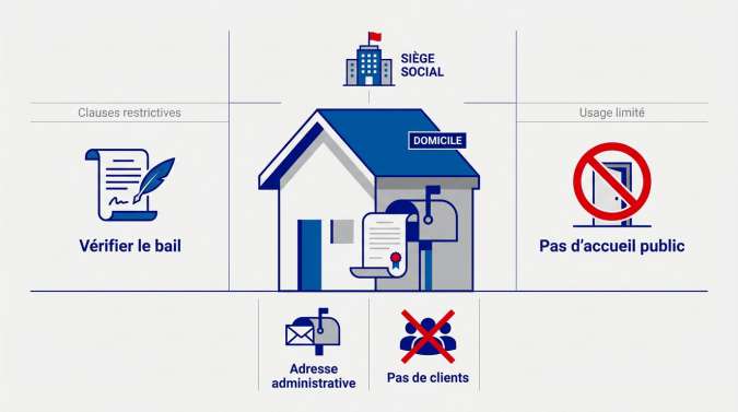 Conditions d'usage pour une adresse administrative et domiciliation d'entreprise