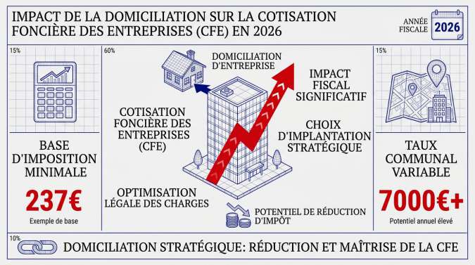 Optimisation de la CFE 2026 par le choix stratégique de la commune de domiciliation